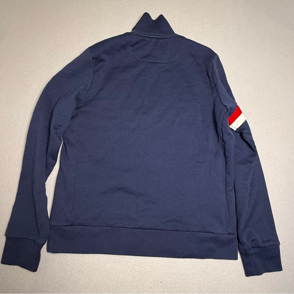 Polo Ralph Lauren Golf NAVY BLUE Blue BIG PONY 1/2 HALF ZIP SWEATER XL READ - Picture 2 of 8